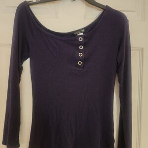 VENUS Navy Blue Long Sleeve Tee